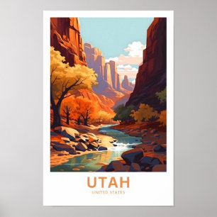 Utah Verenigde Staten Travel Print