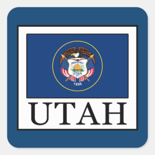 Utah Vierkante Sticker