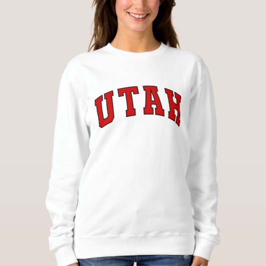 Utah Vintage Varsity College Style Sweatshirt (Devant)
