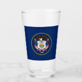 Utah vlag glas (Voorkant)