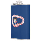Utah Vlag klimmer Carabiner Heupfles (Links)