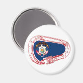 Utah Vlag klimmer Carabiner Magneet (Voorkant / Achterkant)