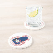 Utah Vlag klimmer Carabiner Zandsteen Onderzetter (Zijkant)