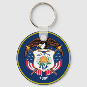 Utah vlag sleutelhanger