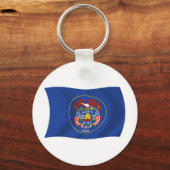 Utah Vlag Sleutelhanger (Voorkant)
