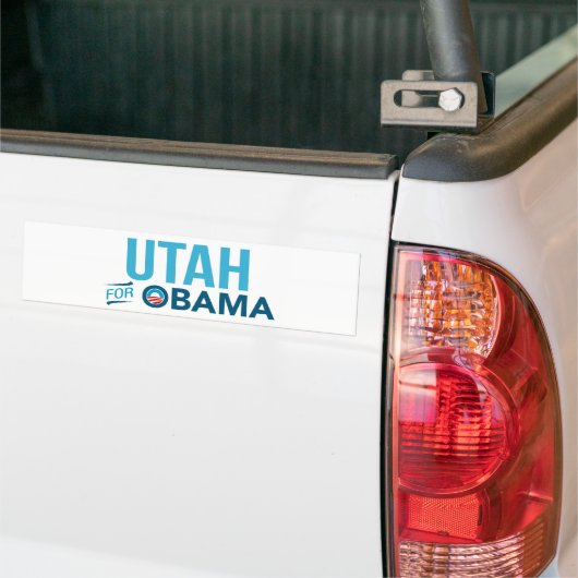 Utah voor Barack Obama Biden Bumpersticker (Op Truck)