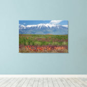 Utah, VS. Mt. Timpanogos Rises Above Canvas Afdruk (Insitu (Houten vloer))