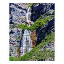 Utah Waterfall #1a - Poster (kies grootte)
