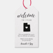 Utah Wedding Welkom Cadeaulabel (Voorkant)