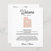 UTAH Welkomstbrief voor elke COLOR (Voorkant / Achterkant)