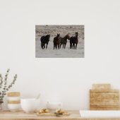 Utah Wild Mustangs Poster (Keuken)