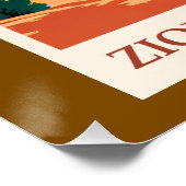 Utah - Zion Nationaal Park Perfect Poster (Hoek)