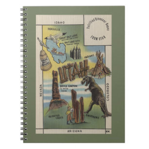 UtahDepictions of Sites to See in UtahUtah Notitieboek