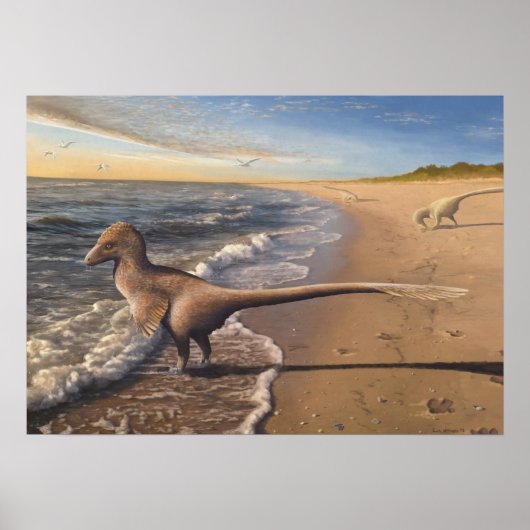 Utahraptor in Dawn Print (Voorkant)