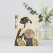 Utamaro Beauty Ohisa 1792 Art Prints Briefkaart (Staand voorkant)