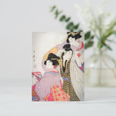 Utamaro Geishas met Tipsy Client Briefkaart (Staand voorkant)