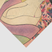 Utamaro: Kushi (Comb). Tissuepapier (Detail)