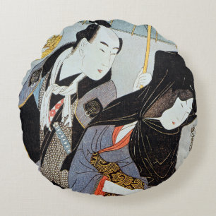 Utamaro: Lovers, 1797 Rond Kussen
