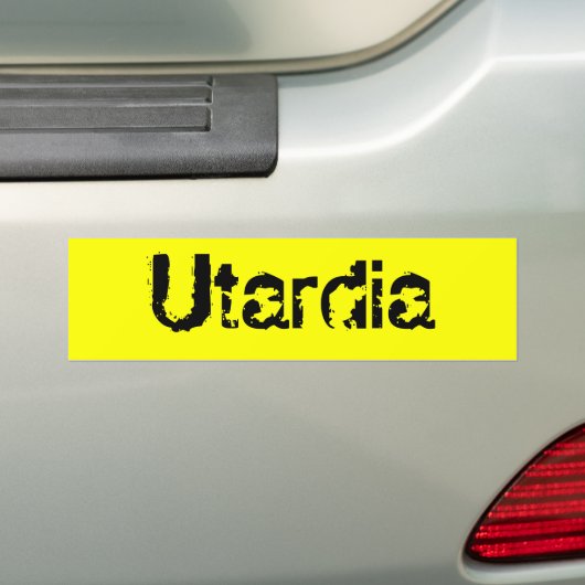 Utardia Bumpersticker (Op auto)
