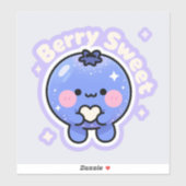 ute Kawaii Alien Blueberry-Sticker | esthetische s Sticker (Vel)
