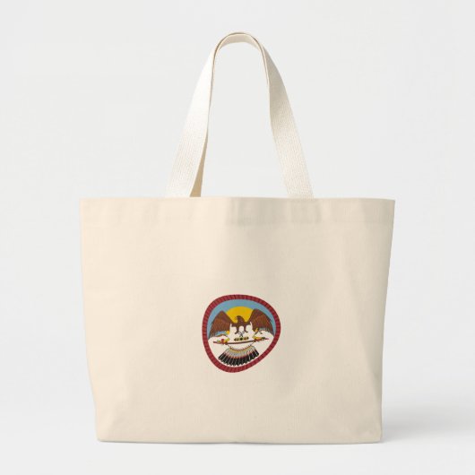 Ute Stam Vlag Boodschappentas Grote Tote Bag (Voorkant)