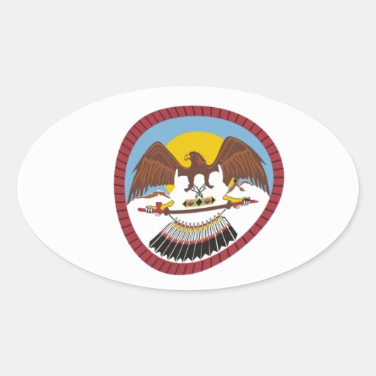 Ute Tribe Flag Sticker (Voorkant)
