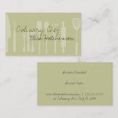 Utensil Visitekaartjes op de kaak (Voorkant / Achterkant)