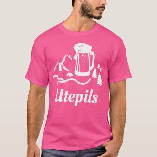 Utepils Drink bier in Noorwegen Noors Word T-shirt