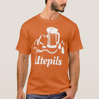 Utepils Drink bier in Noorwegen Noors Word T-shirt