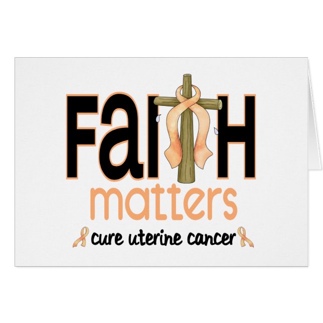 Uteriene kanker Faith Matters Cross 1 (Voorkant Horizontaal)