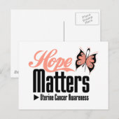 Uteriene kanker HOPE-AANGELEGENHEDEN Briefkaart (Voorkant / Achterkant)