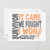 Uteriene kanker overlevende het werd dat we vonden briefkaart (Voorkant / Achterkant)