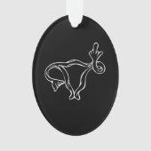 Uterus à doigt moyen Pro-choix (devant)