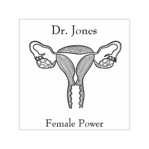 Uterus, menselijke organen die rubber zegels zelfinktende stempel