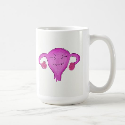Uterus mok! koffiemok (Rechts)