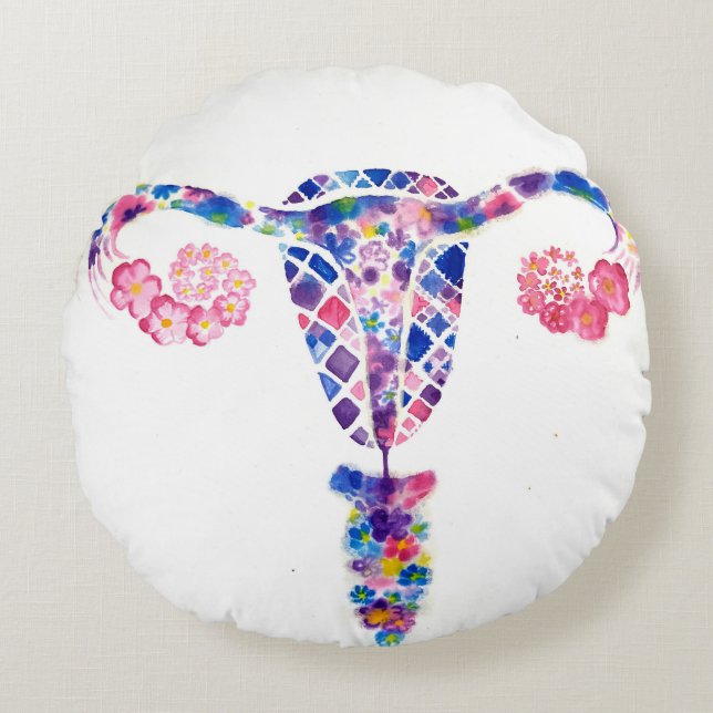 Uterus Rond Kussen (Voorkant)