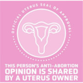 Uterusafsluiting van goedkeuring sticker (Voorkant)