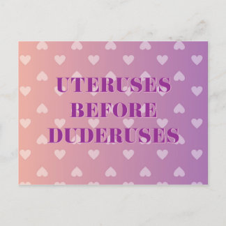 Uteruses Heart Ombre Briefkaart