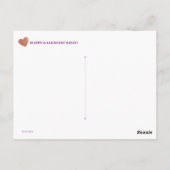 Uteruses Heart Ombre Briefkaart (Achterkant)