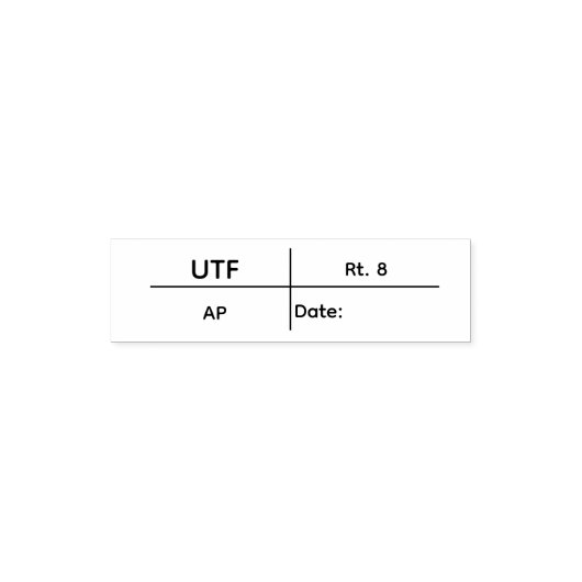 UTF stempel (Design)