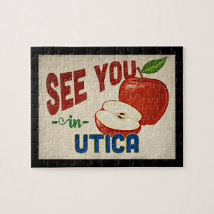 Utica New York Apple - Vintage Travel Legpuzzel