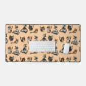 Utile étude Chats Jaune (Clavier et souris)