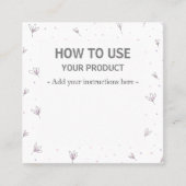 Utilisation Des Cartes D'Instruction Neutres Moder (Devant)