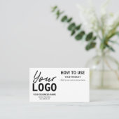 Utilisation des cartes d'instructions (Debout devant)