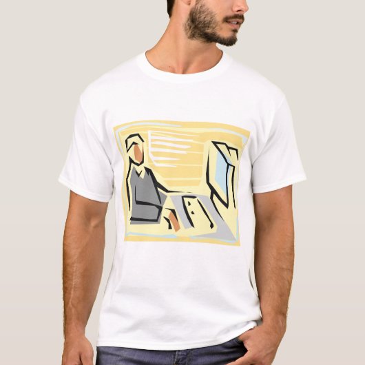 Utilisation D'Un T-shirt Ordinateur (Devant)