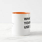 Utilisation gauche Coque rappel Mug (Centre)