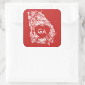 Utilisé I Love Georgia State Stickers (Sac)