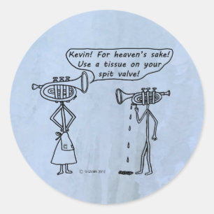 Utiliser le sticker rond classique de la valve à b