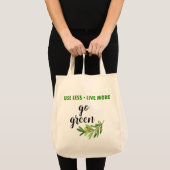 Utiliser moins de Devenez écolo en vie plus Sac fo (Devant (produit))