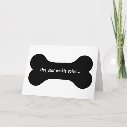 Utiliser votre carte de voeux vocale Cookie (Devant)